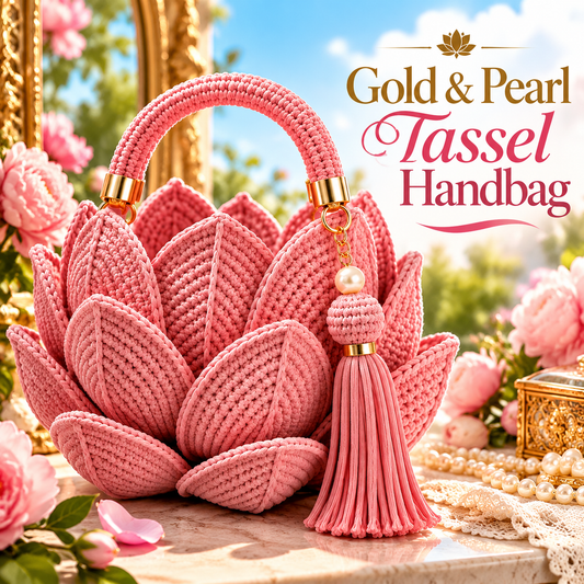 Lotus Bloom Crochet Handbag
