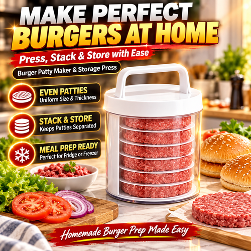🍔Burger Patty Maker with Stackable Storage Container