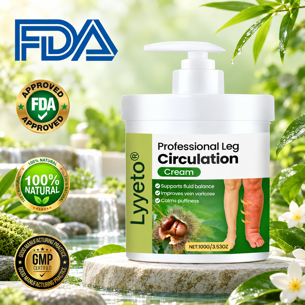Lyyeto® Professional Leg Circulation Cream