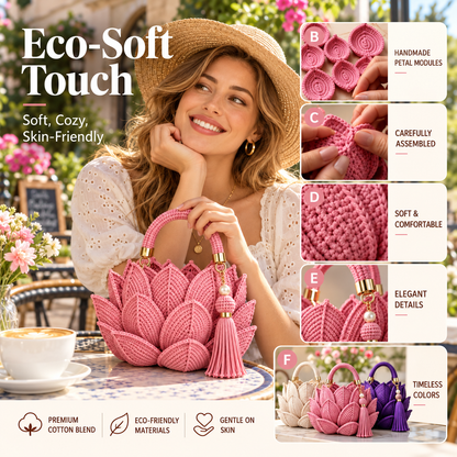 Lotus Bloom Crochet Handbag