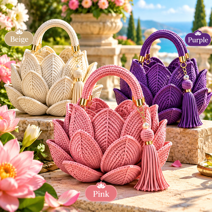 Lotus Bloom Crochet Handbag