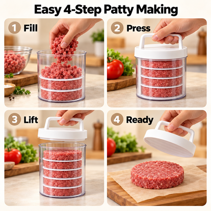 🍔Burger Patty Maker with Stackable Storage Container