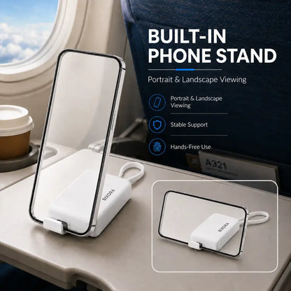 🔌 All-in-One Travel Cable Kit – USB-C Cable, 3 Adapters, SIM/TF Storage & Phone Stand