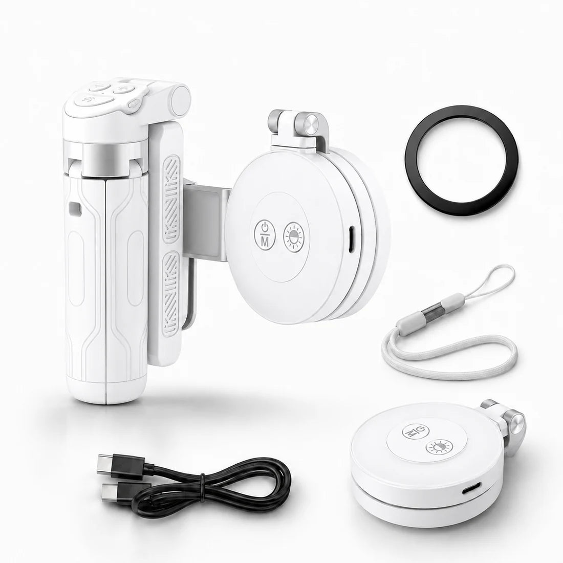 Magnetic Phone Grip – Zoom Control, Selfie Stick & Tripod