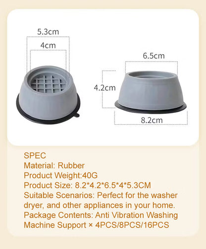 🔇 Quiet Home Anti-Vibration Washer Pads (4 Pack)