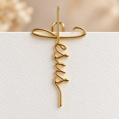 Faith-Inspired Gold Paper Clips- Meaningful Christian Bookmarks✝️